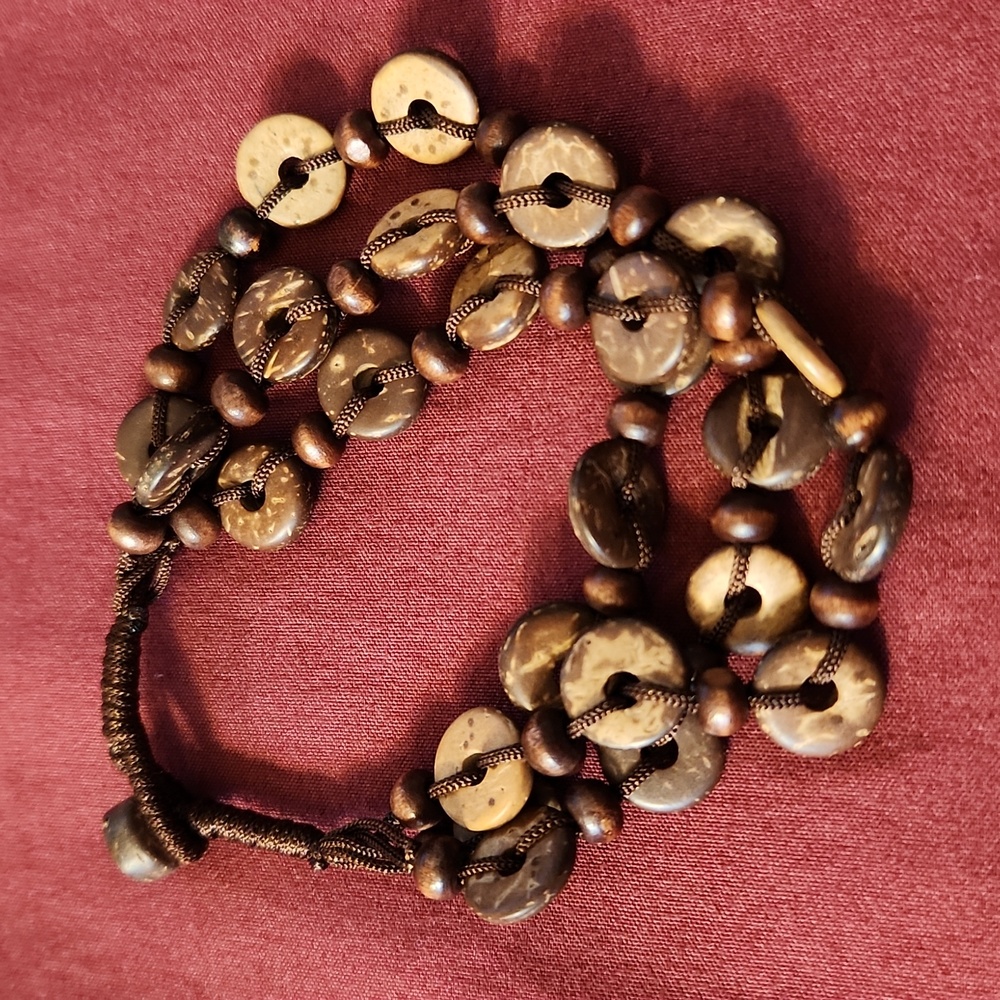 Wooden Button Bracelette